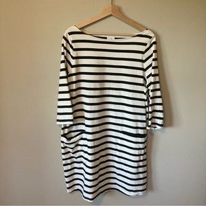 Nines by Hatch Striped Maternity Dress Large